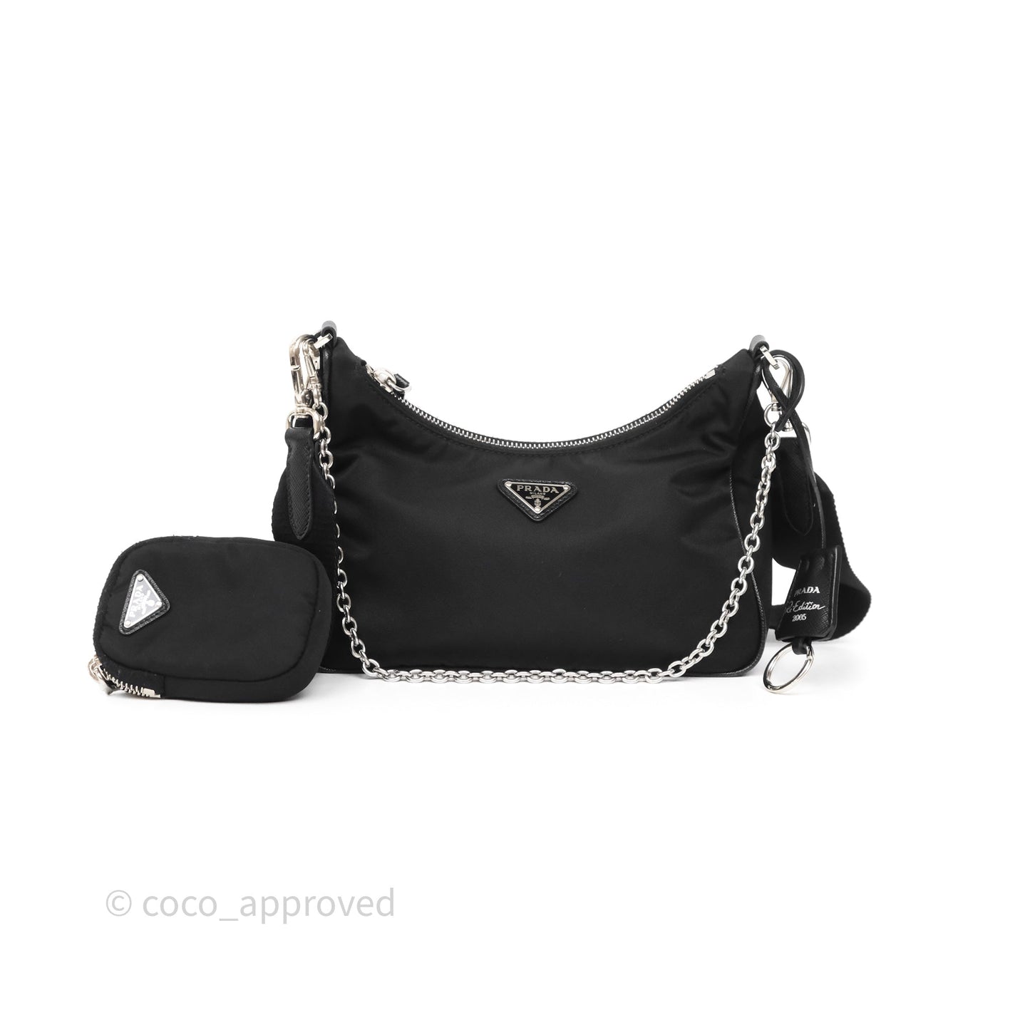 Prada Nylon Re-Edition 2005 Shoulder Bag Black