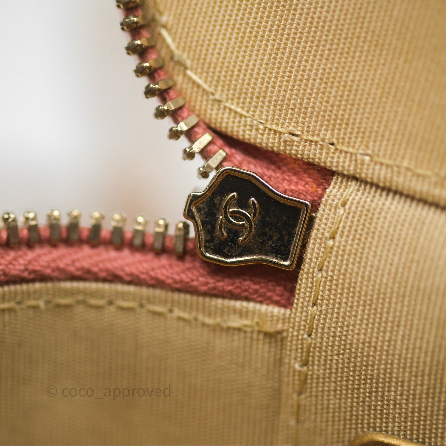Chanel Mini Pearl Crush Vanity With Chain Pink Gold Hardware