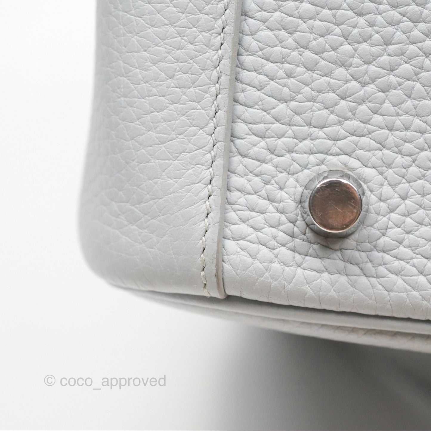 Hermès Lindy 26 Blue Glacier 8U Taurillon Clemence Palladium Hardware