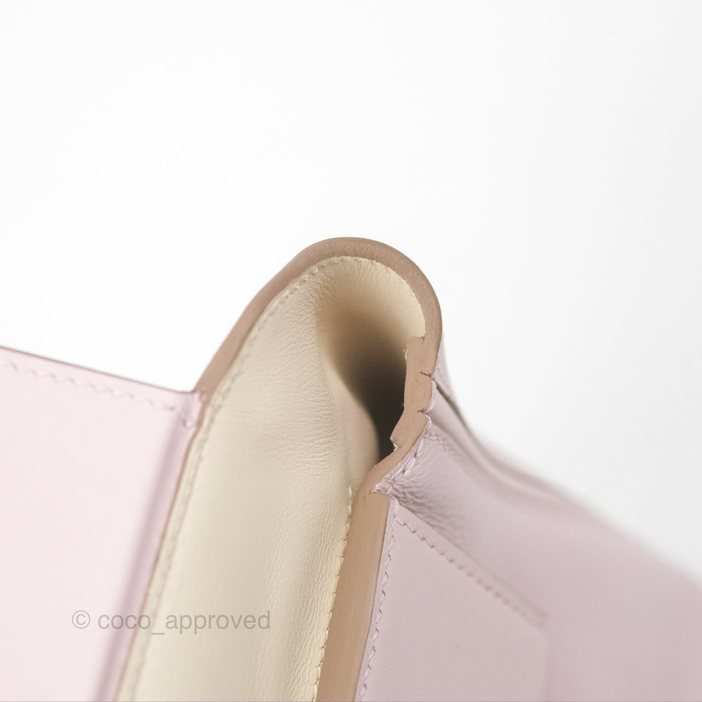 Hermès 24/24 21 Mini Mauve Pale Evercolor/Swift Palladium Hardware