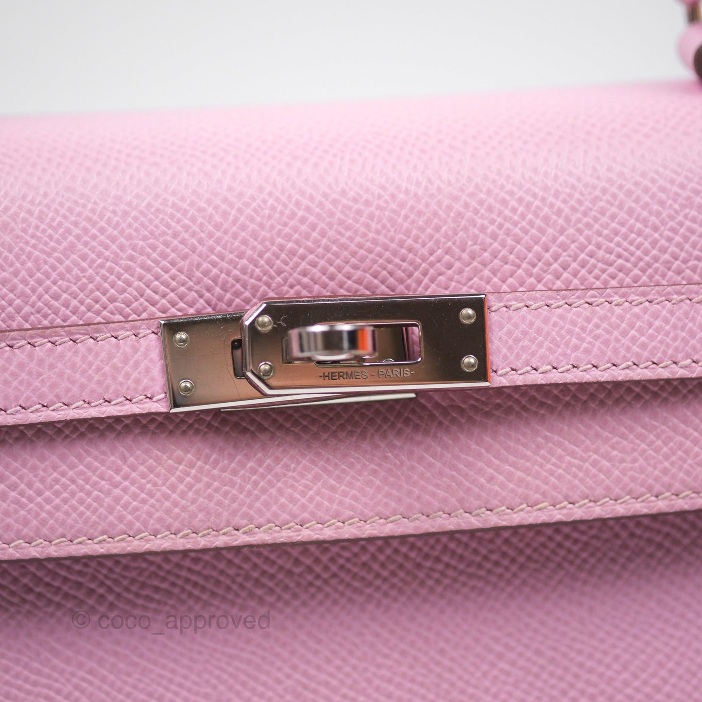 Hermès Sellier Kelly 25 Mauve Sylvestre X9 Epsom Palladium Hardware