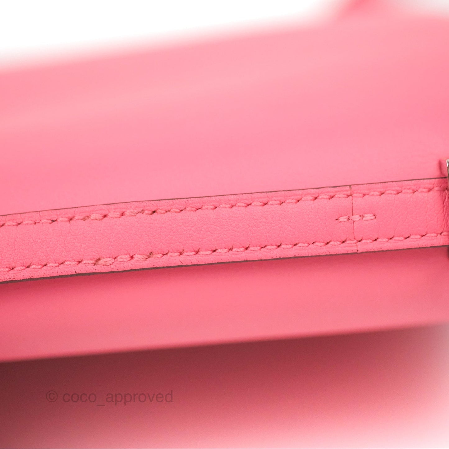 Hermès Constance Mini 18cm Rose Azalee Swift Palladium Hardware