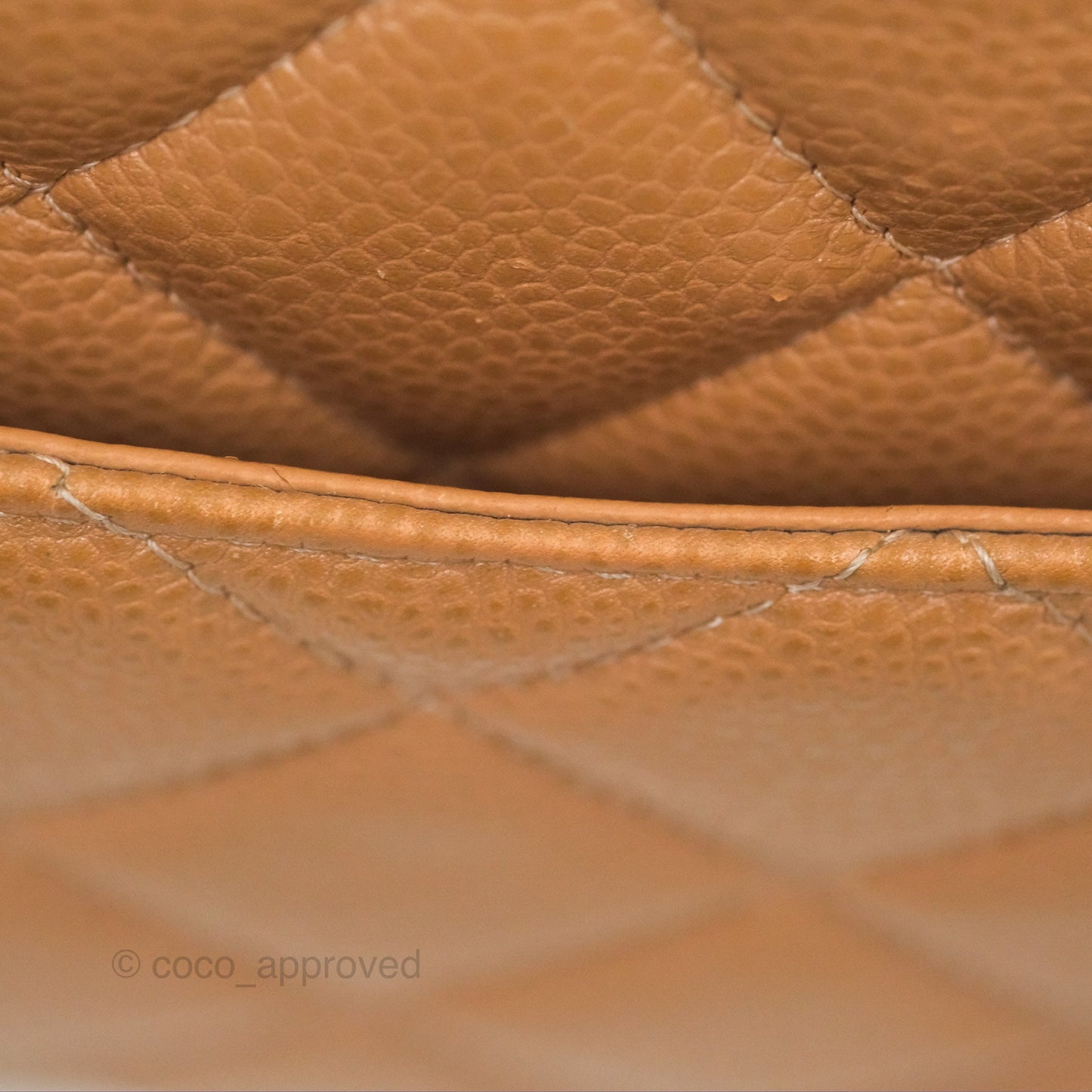 Chanel Classic Jumbo Double Flap Dark Beige Caviar Gold Hardware⁣⁣ 18S