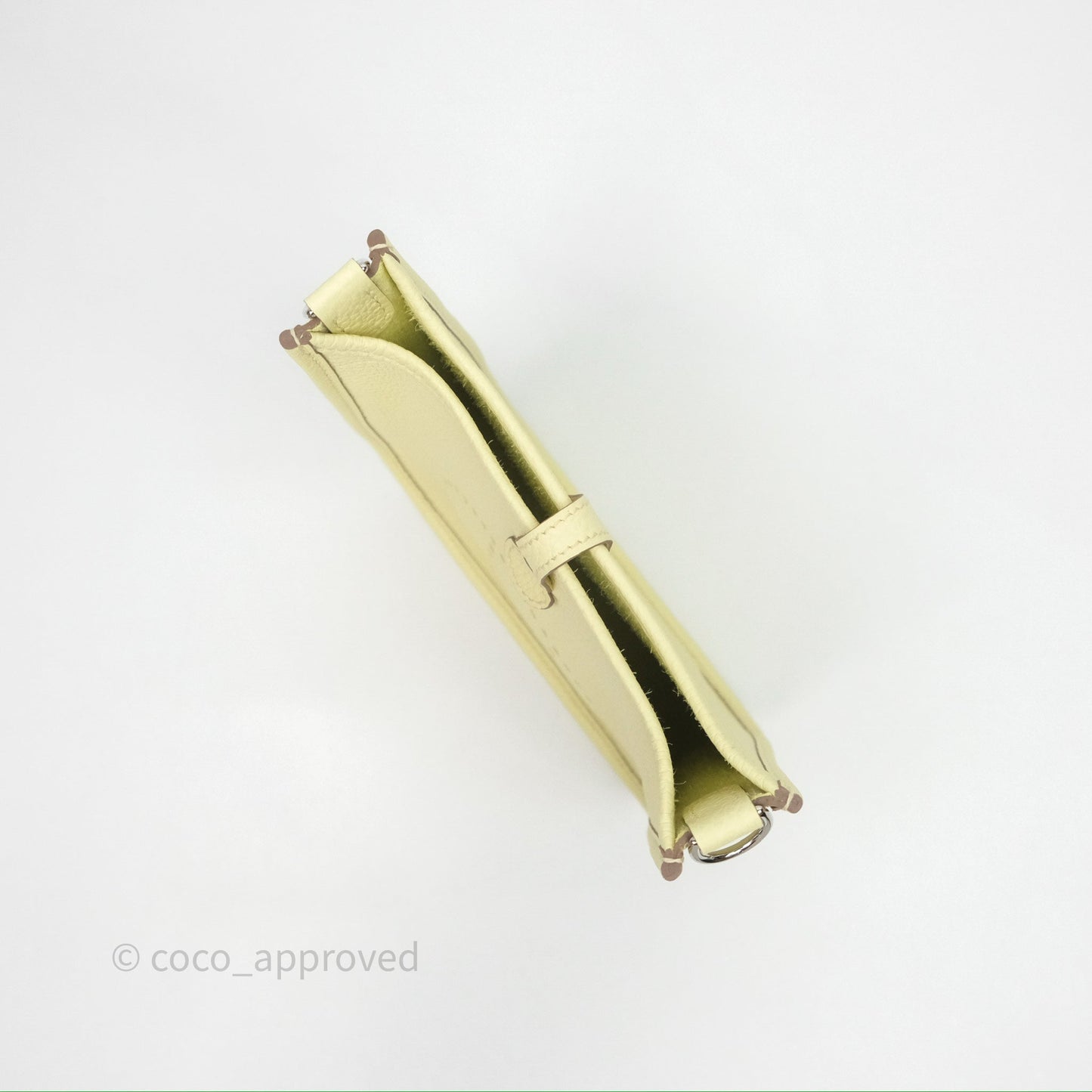 Hermès Mini Evelyne 16 Jaune Milton I8 Clemence Palladium Hardware