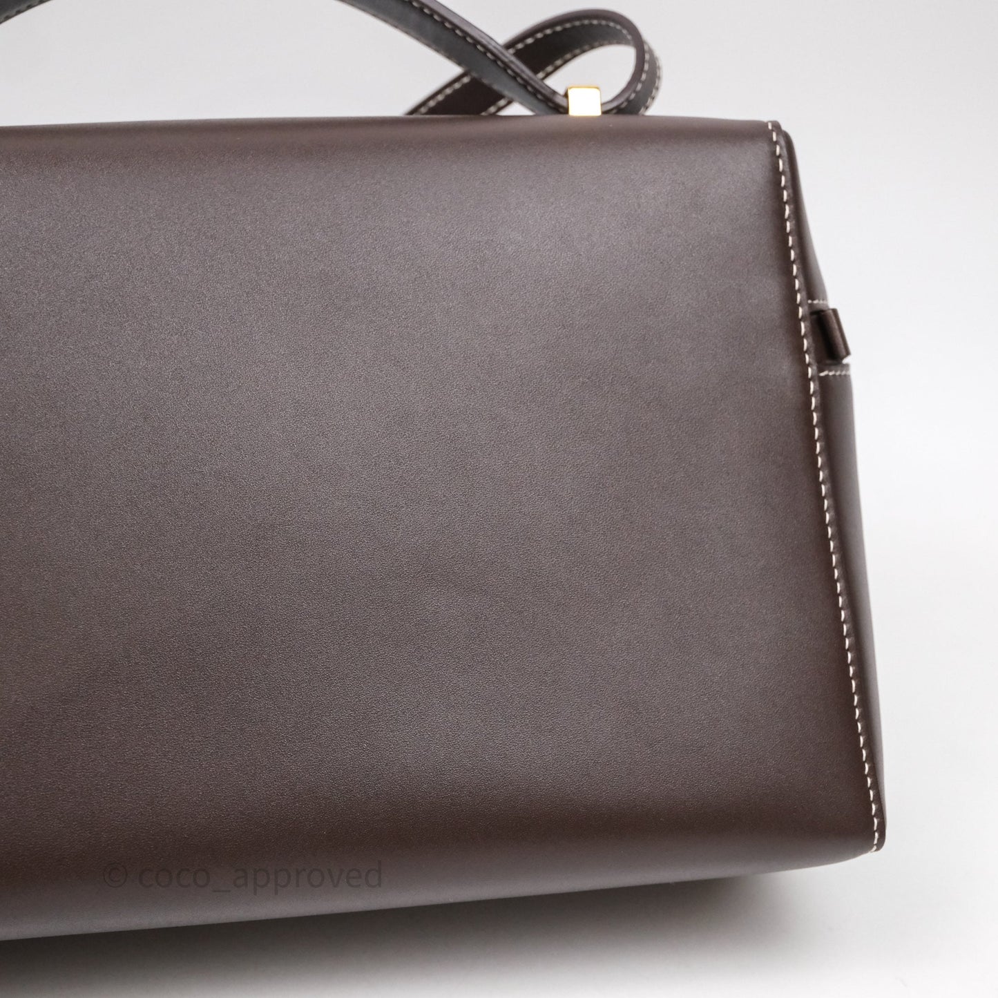 Loro Piana Extra Bag L27 Dark Choco Licorice Smooth Calfskin