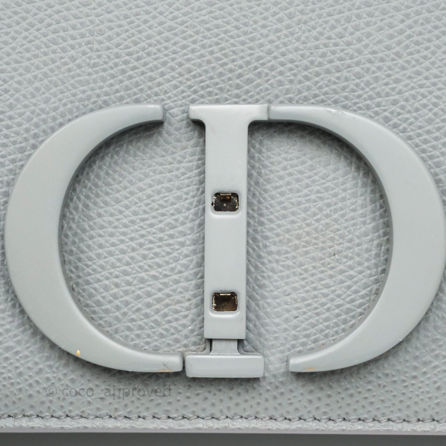 Dior 30 Montaigne Bag Grey Ultra Matte Grained Calfskin