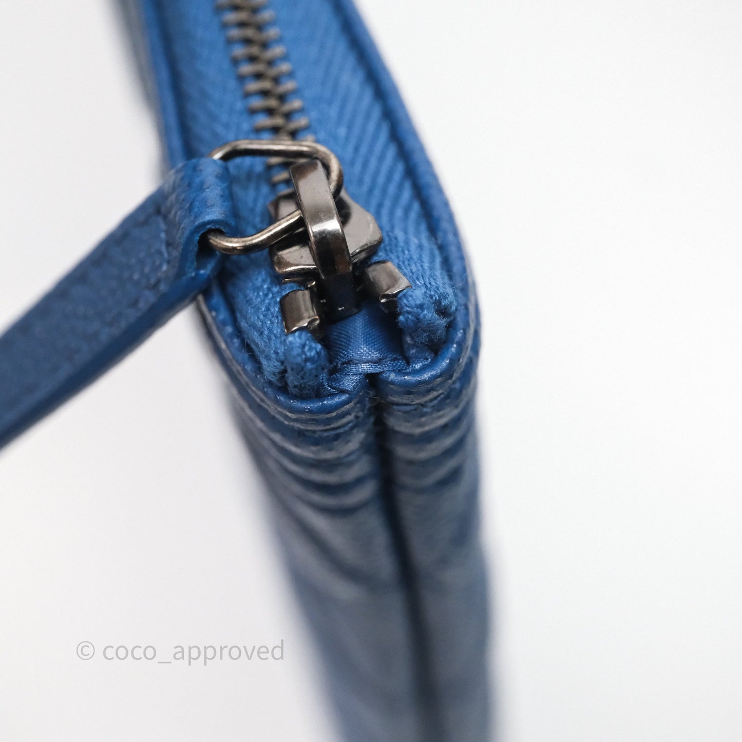 Chanel Large O Case Boy Blue Caviar Ruthenium Hardware
