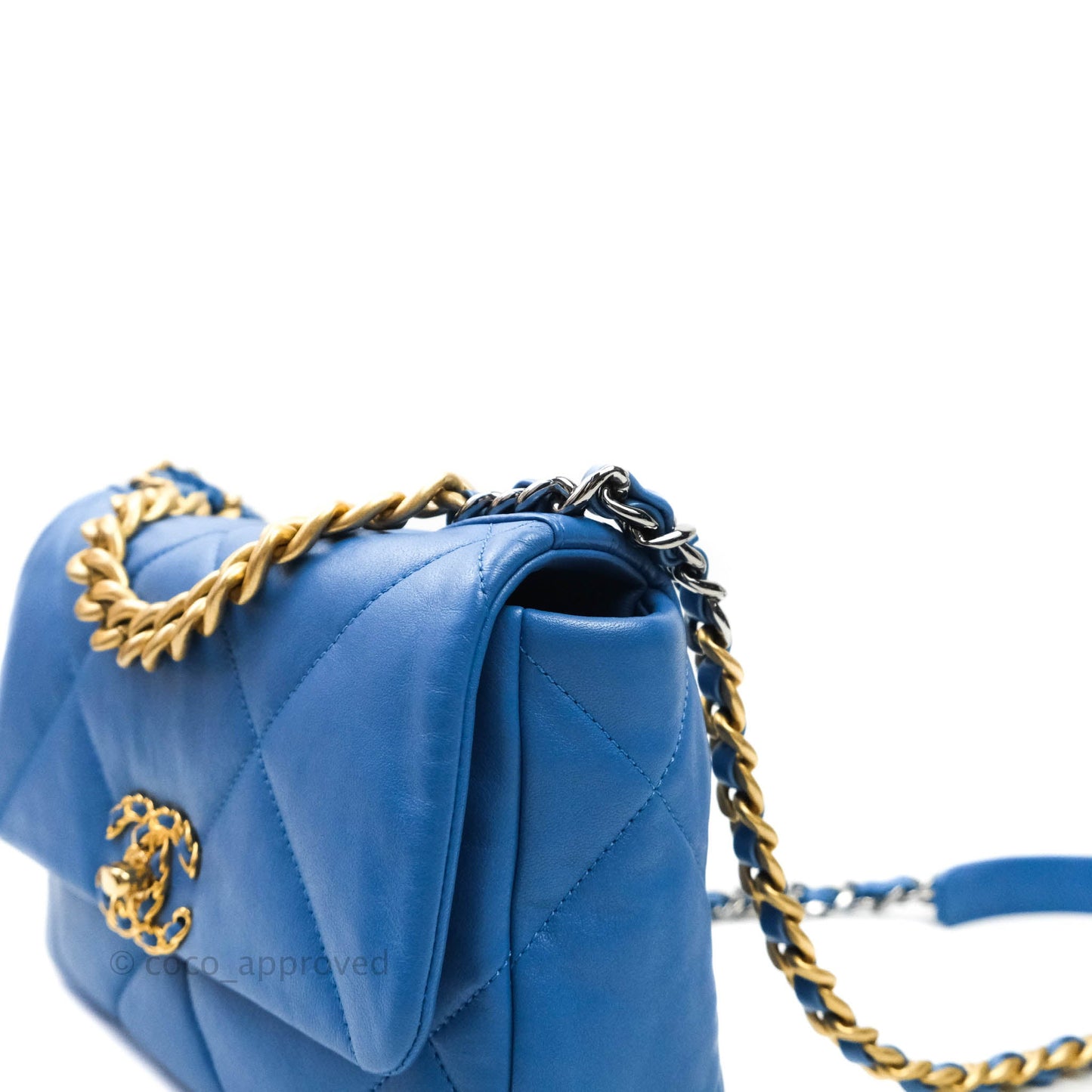 Chanel 19 Small Blue Mixed Hardware 20S