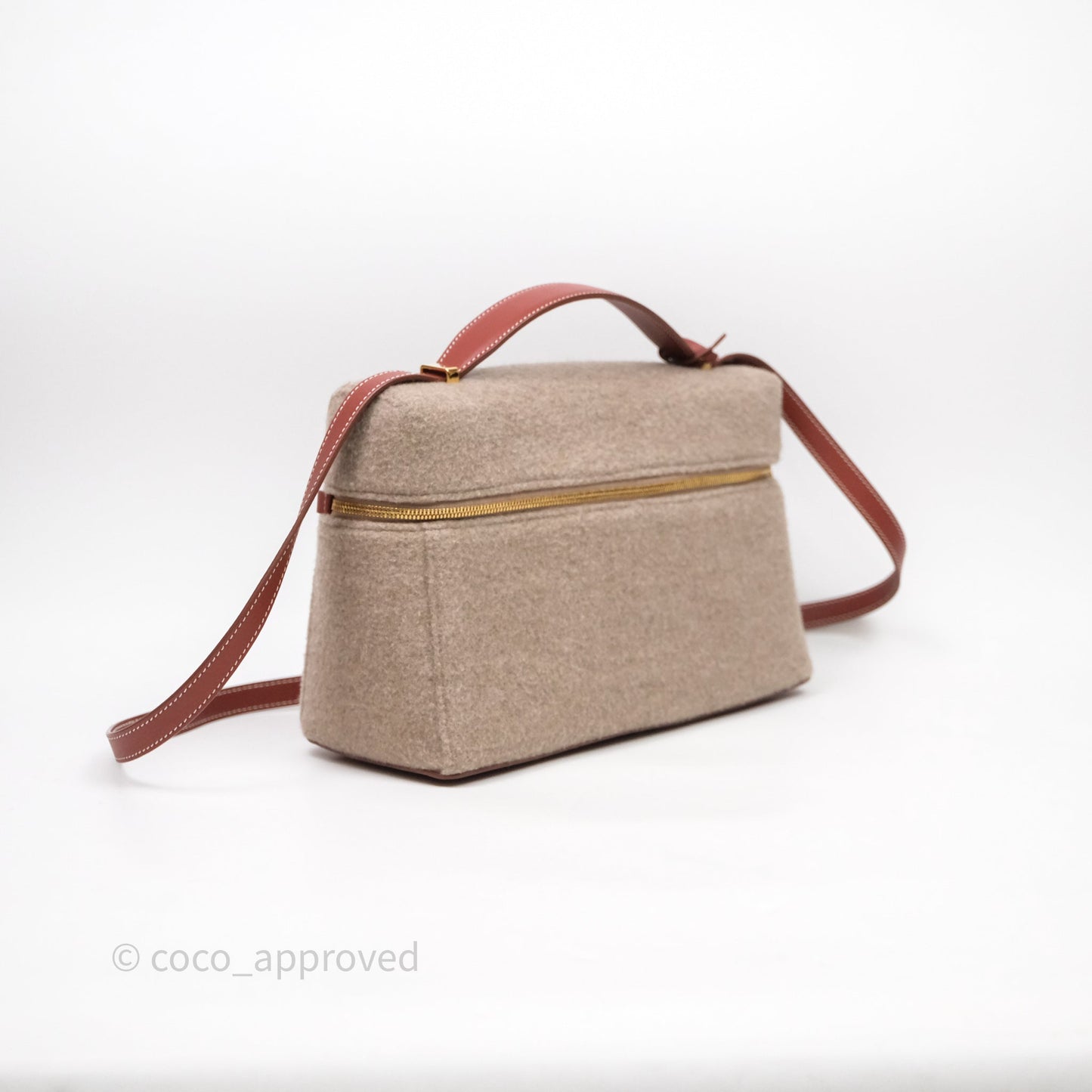 Loro Piana Extra Bag L27 Natural Brown/Deep Kummel Cashmere