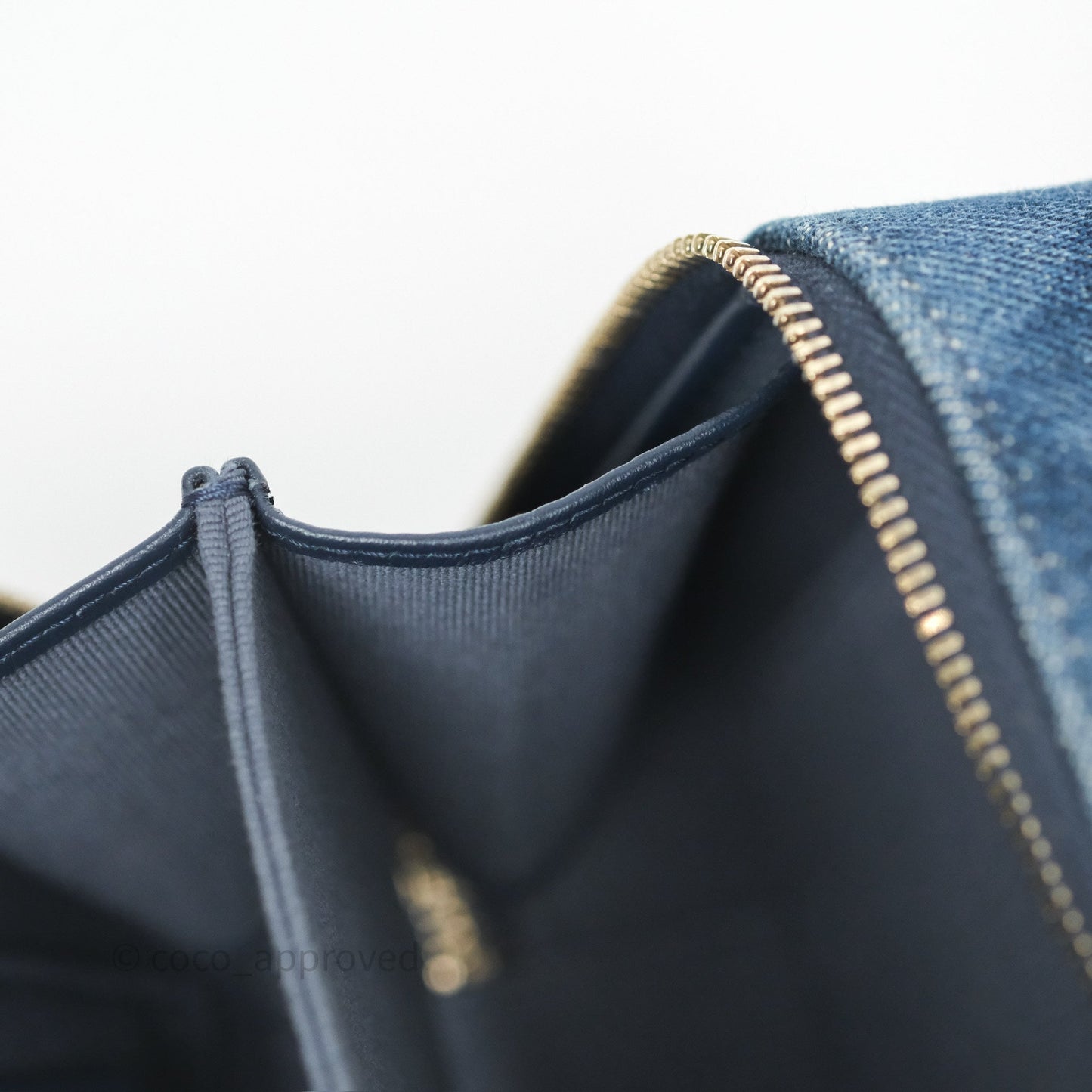 Chanel Camera Bag Quilted Denim Gold Hardware