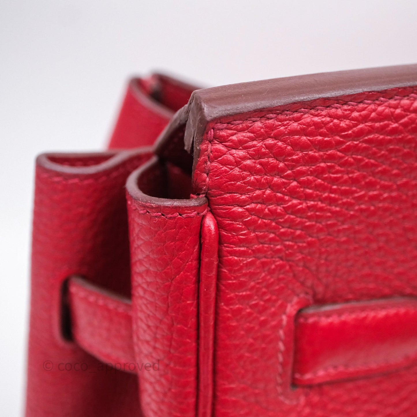 Hermes Birkin 35 Rouge Casaque Clemence Palladium Hardware