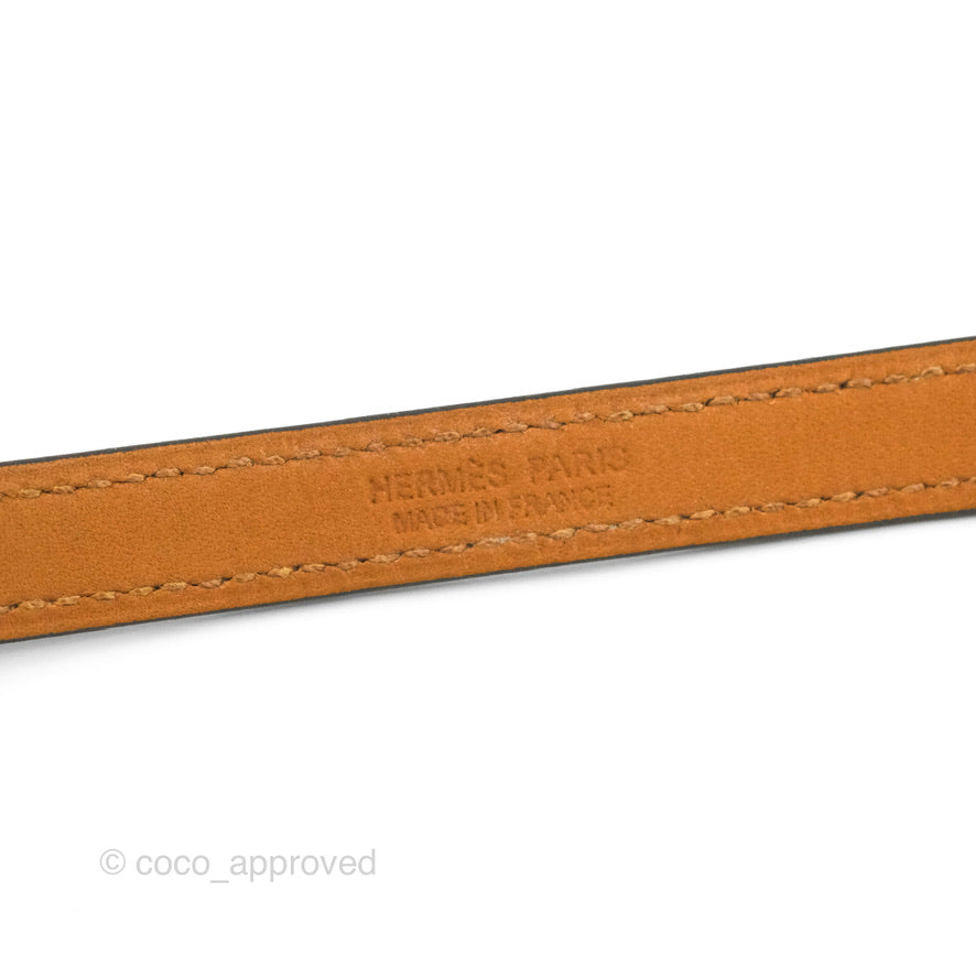 Hermès Rivale Double Tour Bracelet Etoupe Gold Hardware