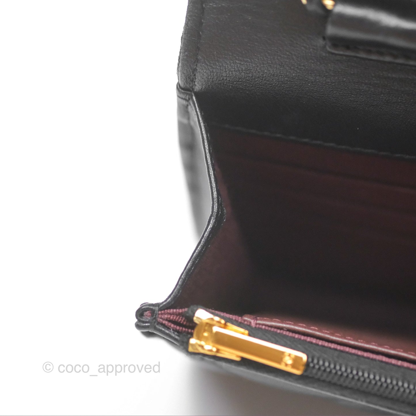 Chanel Quilted Classic WOC Black Lambskin Gold Hardware