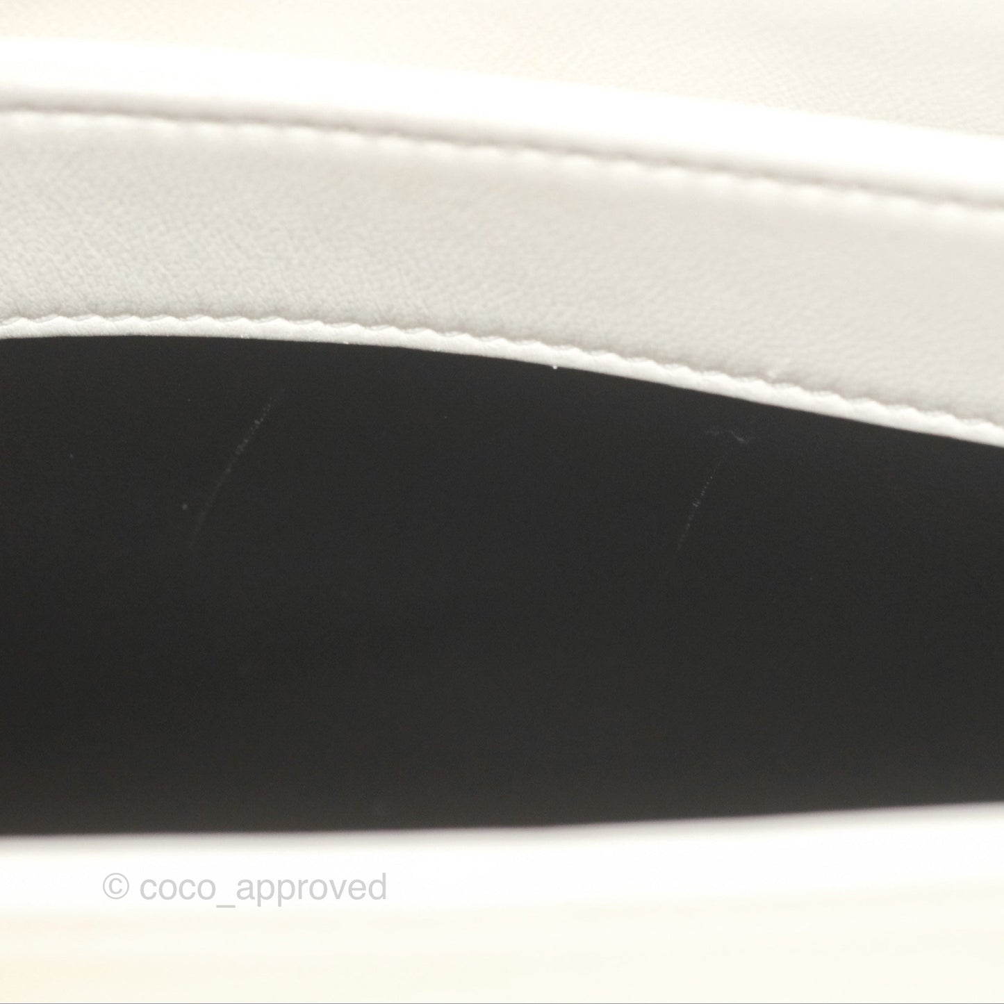 Chanel Trendy CC Small White Lambskin Black Hardware