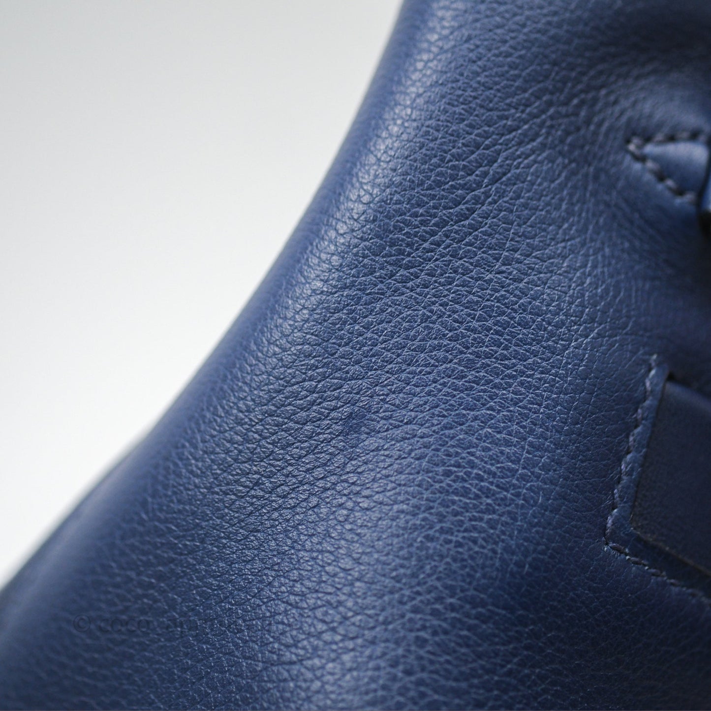 Hermès 24/24 21 Mini Bleu Saphir 73/ Bleu Indigo 76/ Bleu France 71 Evercolor/ Swift Palladium Hardware