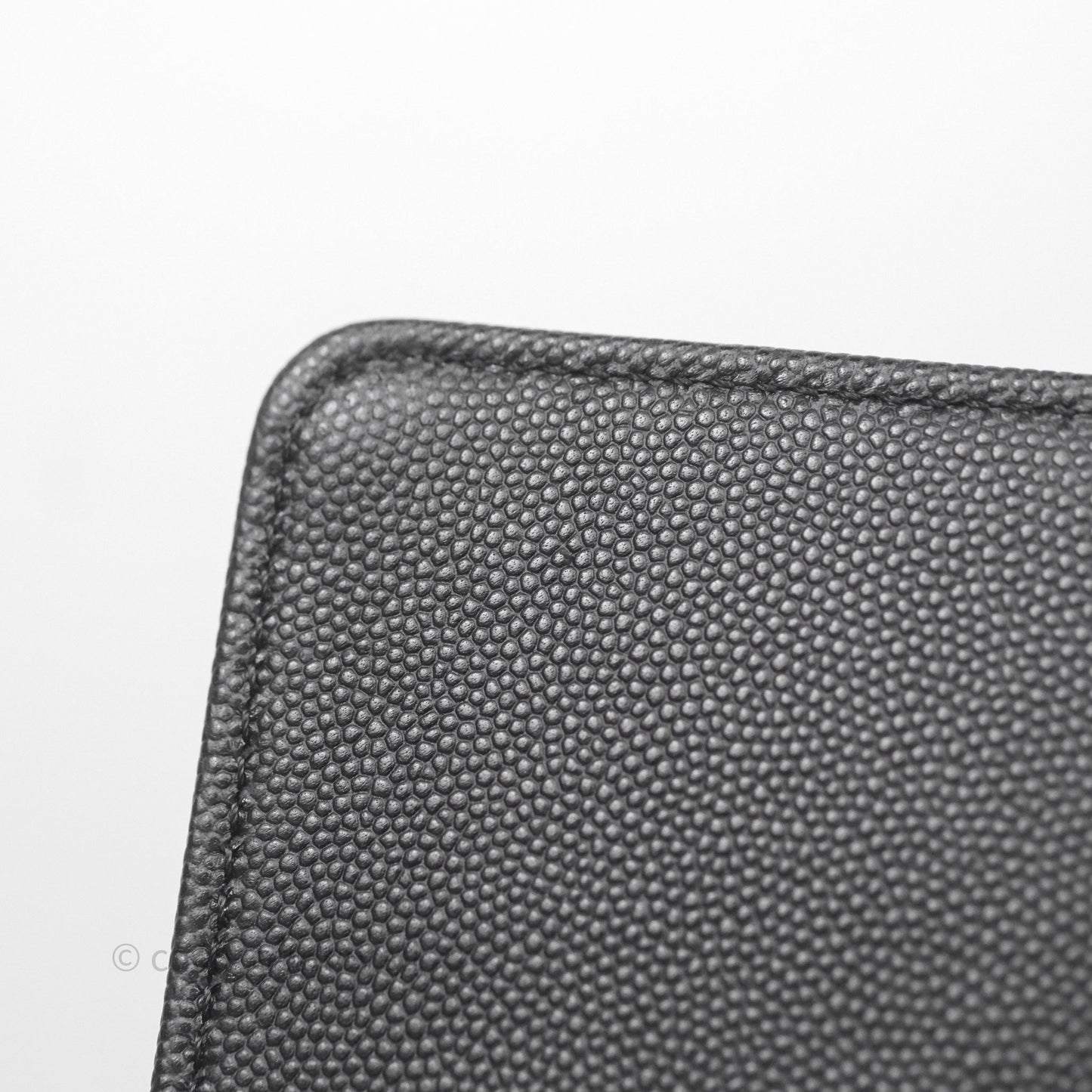 Chanel Medium Boy Quilted Black Caviar Aged Gold Hardware