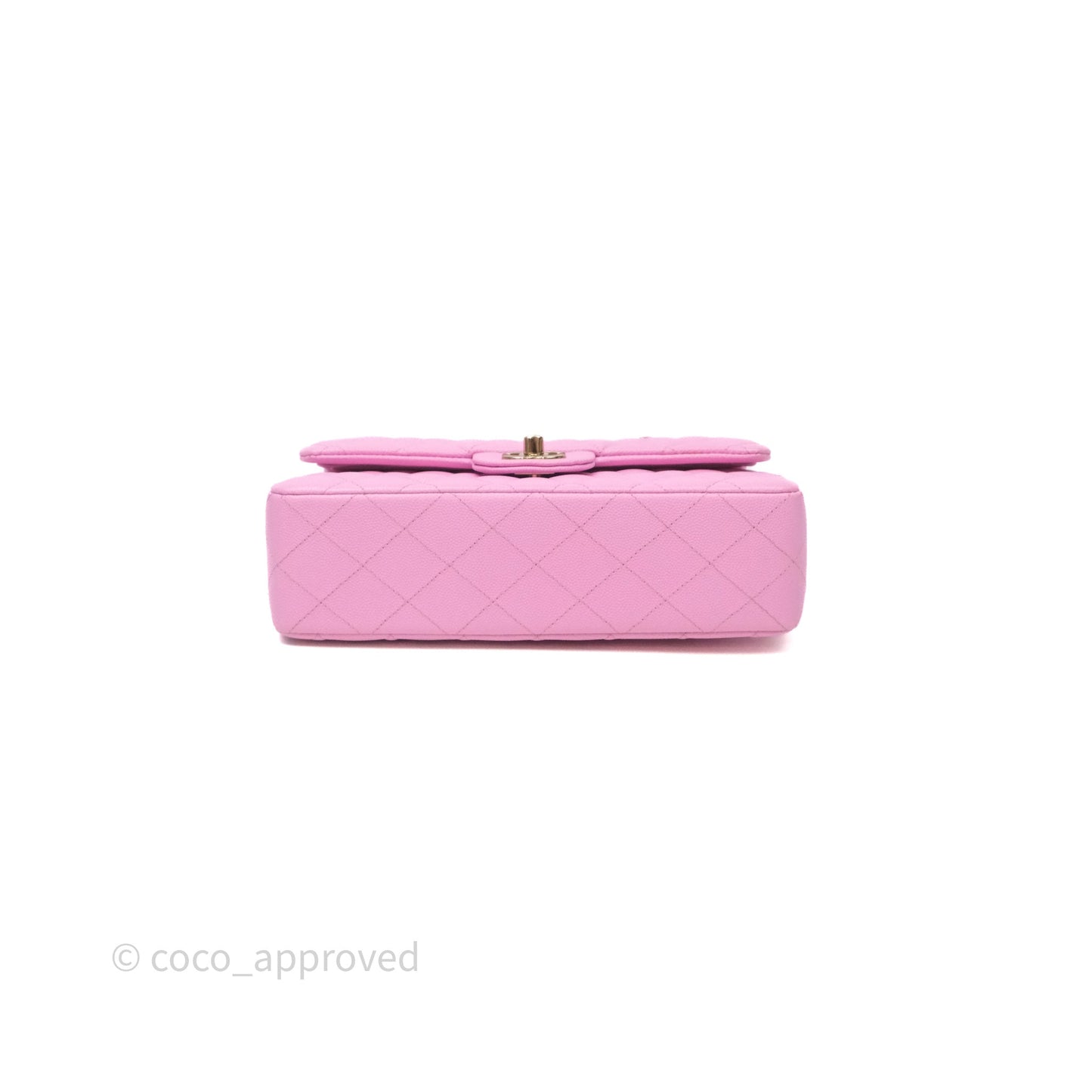 Chanel Small Classic Flap Quilted Pink Caviar Gold Hardware
