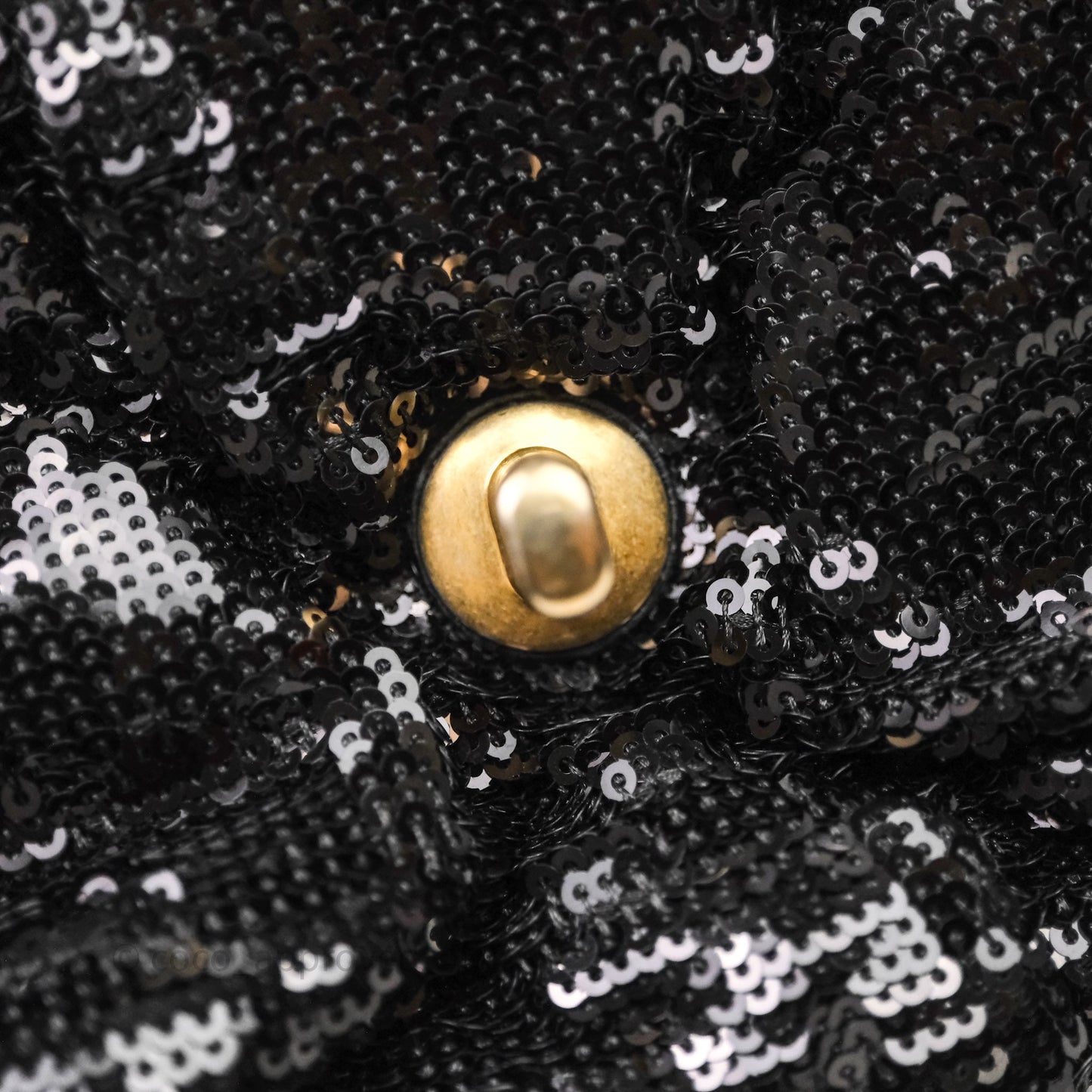Chanel 19 Small Sequin Black Mixed Hardware