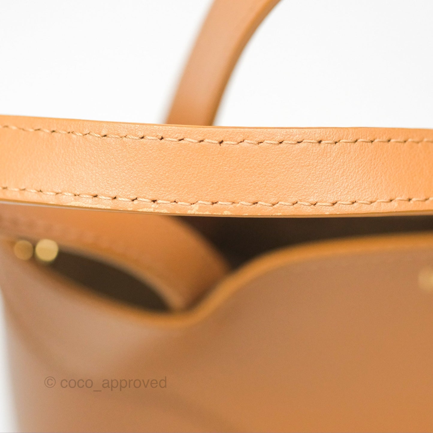 Loewe Mini Puzzle Fold Tote In Shiny Calfskin Warm Desert