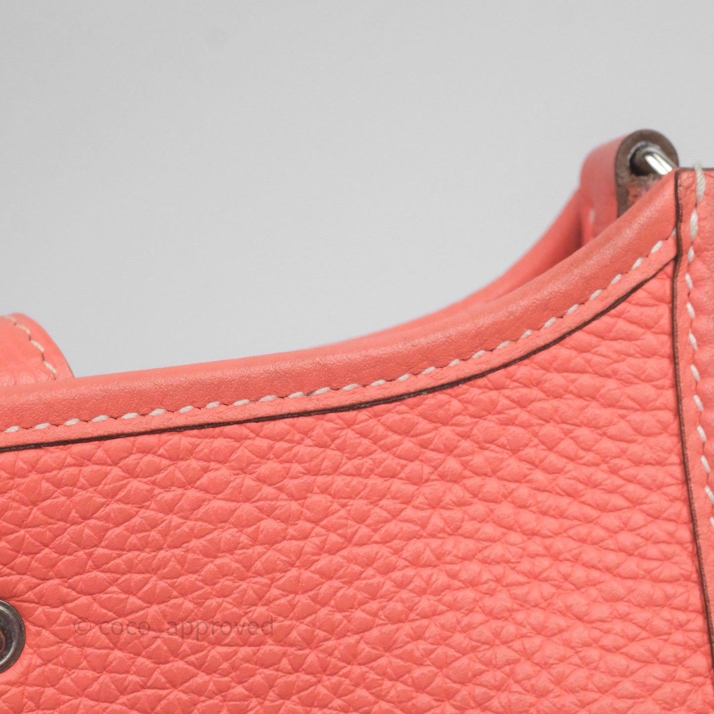 Hermès Mini Evelyne 16 Crevette L5 Clemence Palladium Hardware