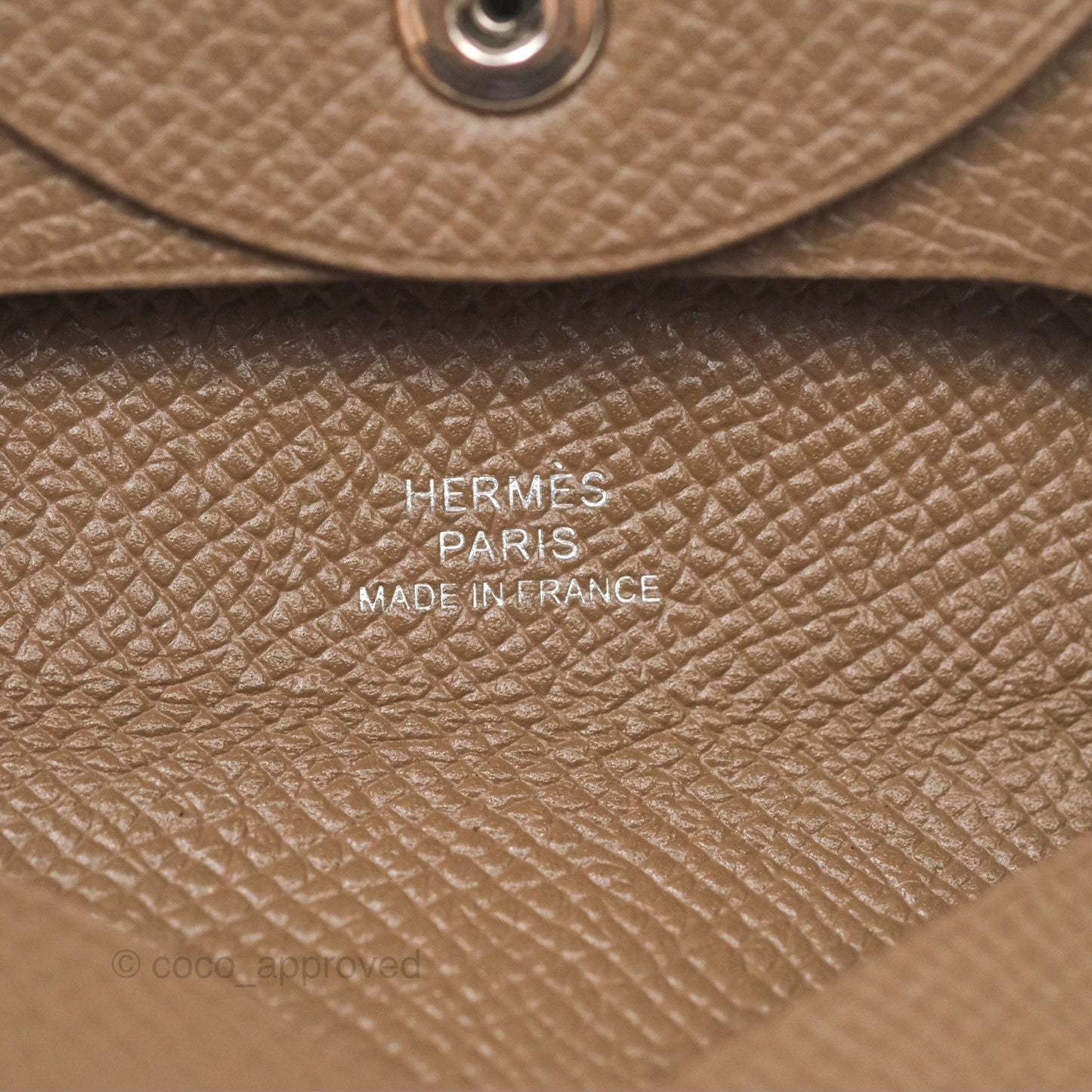 Hermès Bastia Coin Purse Etoupe