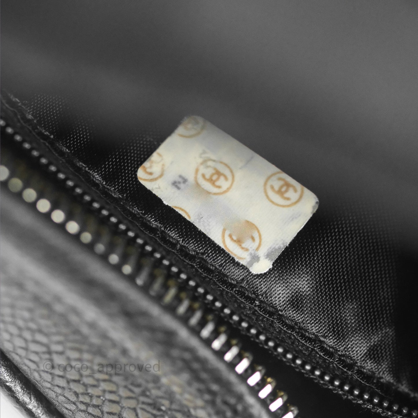 Chanel Vintage CC Camera Bag Black Caviar 24 Gold Hardware