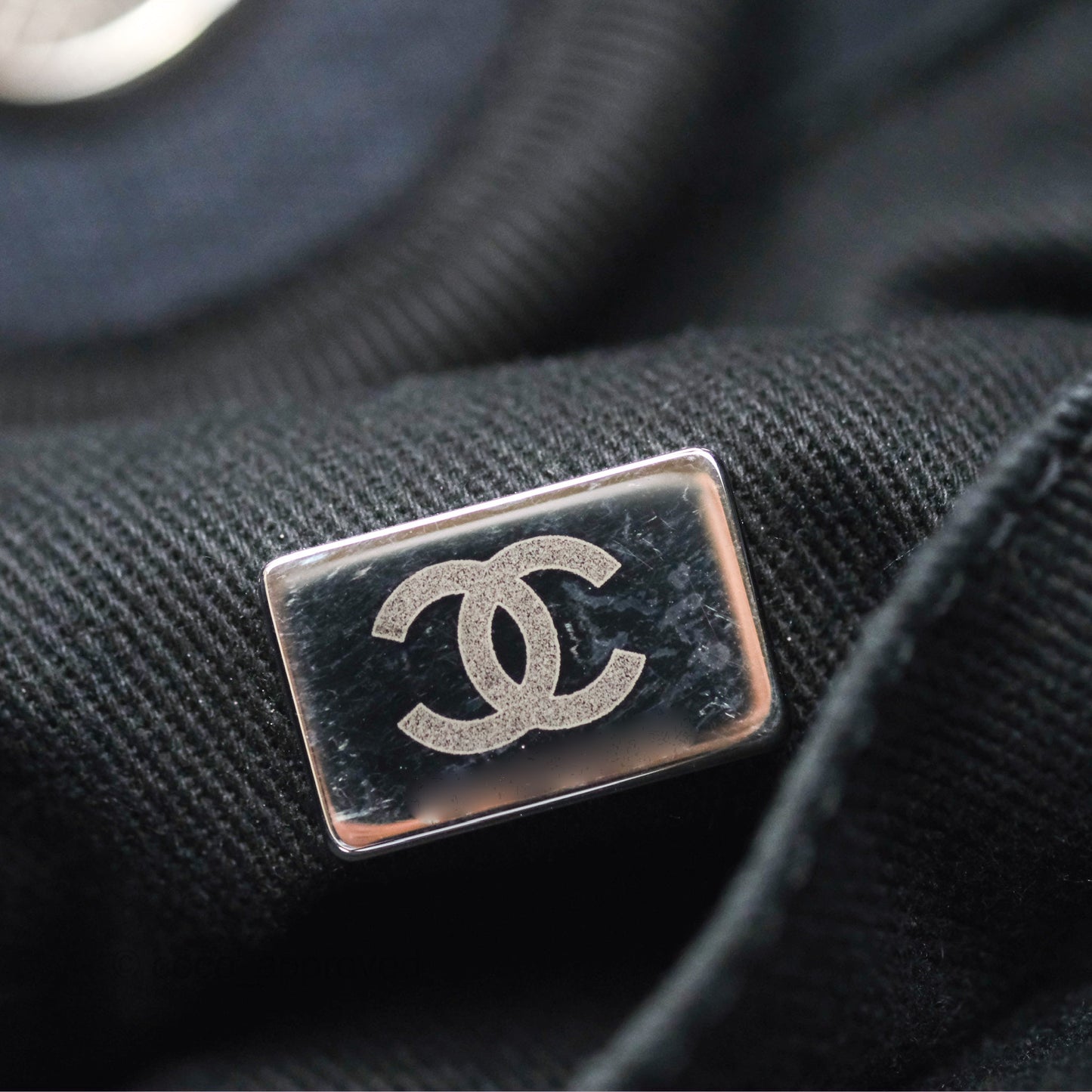 Chanel Medium Deauville Navy Canvas Silver Hardware