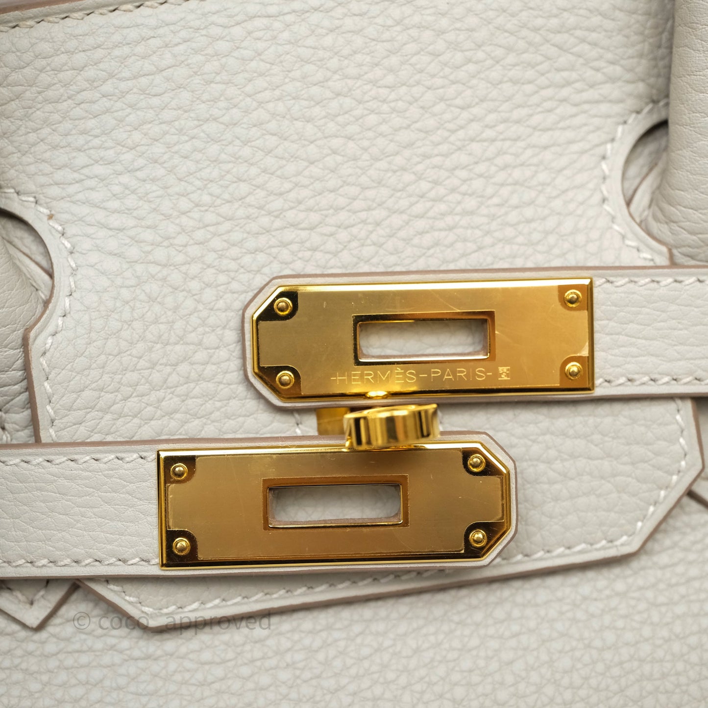 Hermès Birkin 30 Retourne Gris Perle 80 Togo Gold Hardware