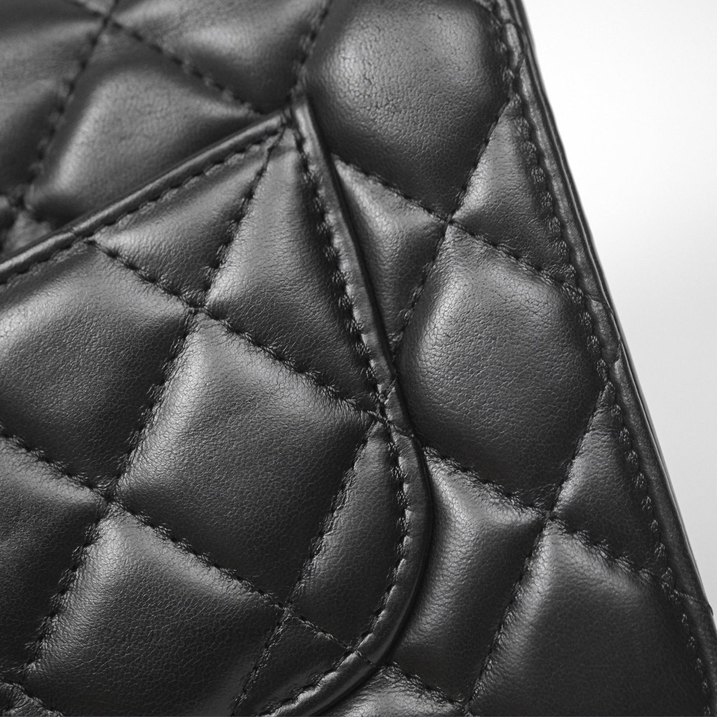 Chanel All Slide Wallet on Chain WOC Adjustable Chain Quilted Black Lambskin 22K