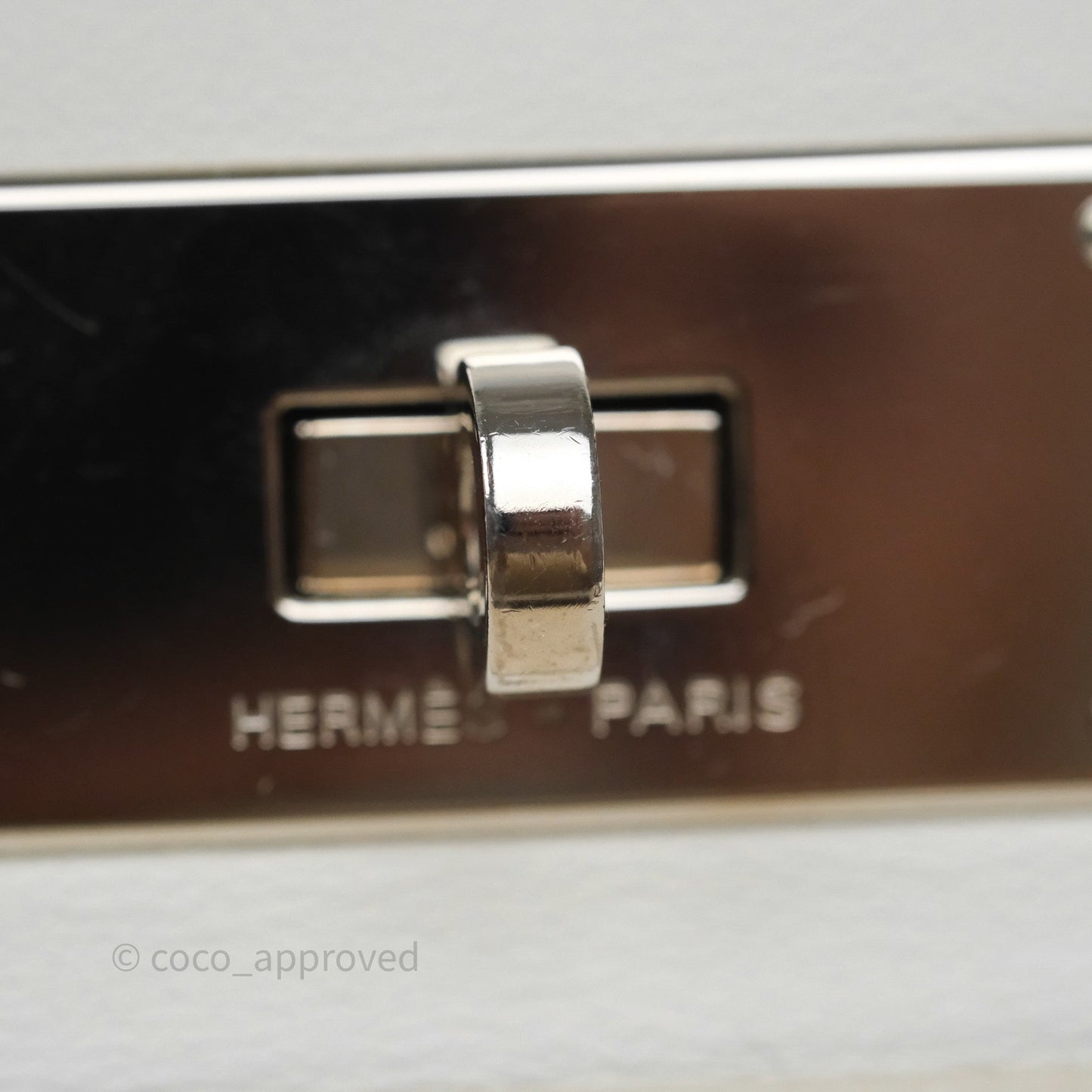 Hermès ToolBox 26 Craie 10 Togo/ Swift Palladium Hardware