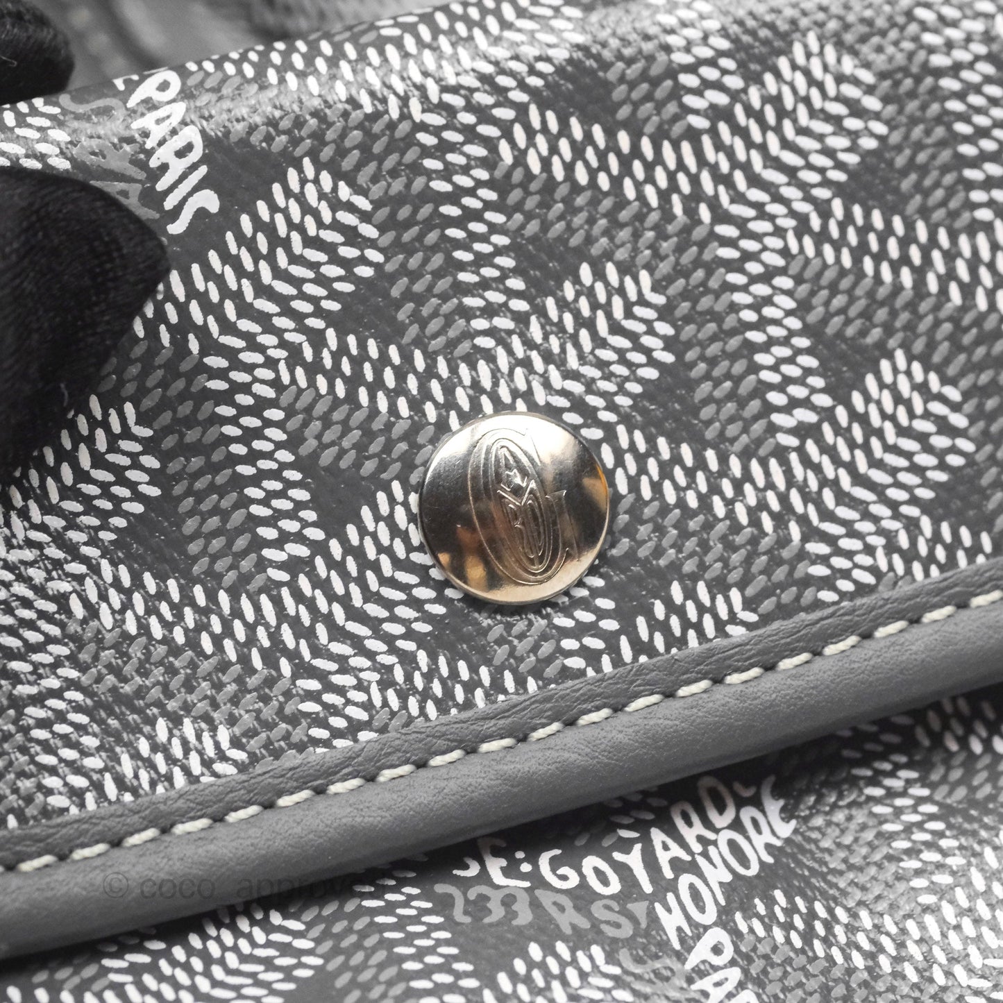 Goyard Anjou Mini Bag Goyardine Canvas Grey
