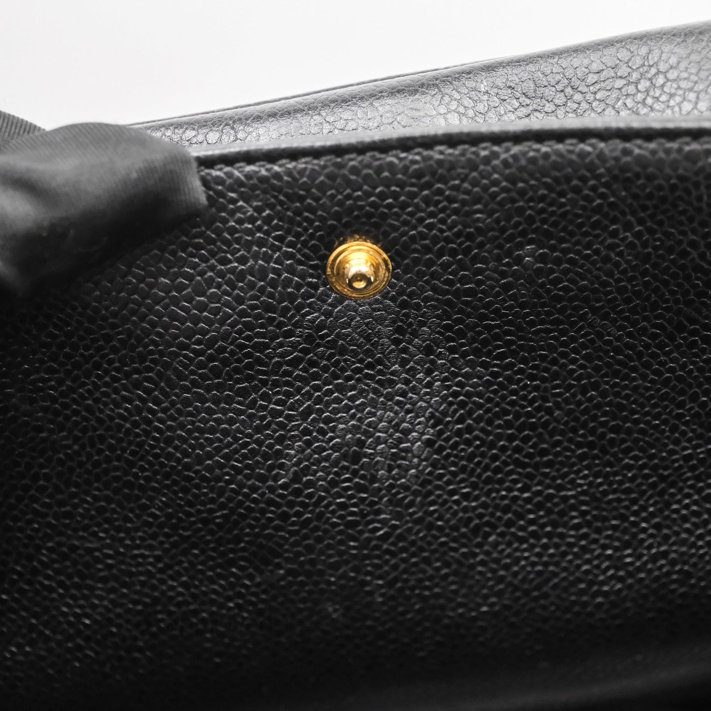 Chanel Vintage Timeless Vanity Case Caviar 24K Gold Hardware