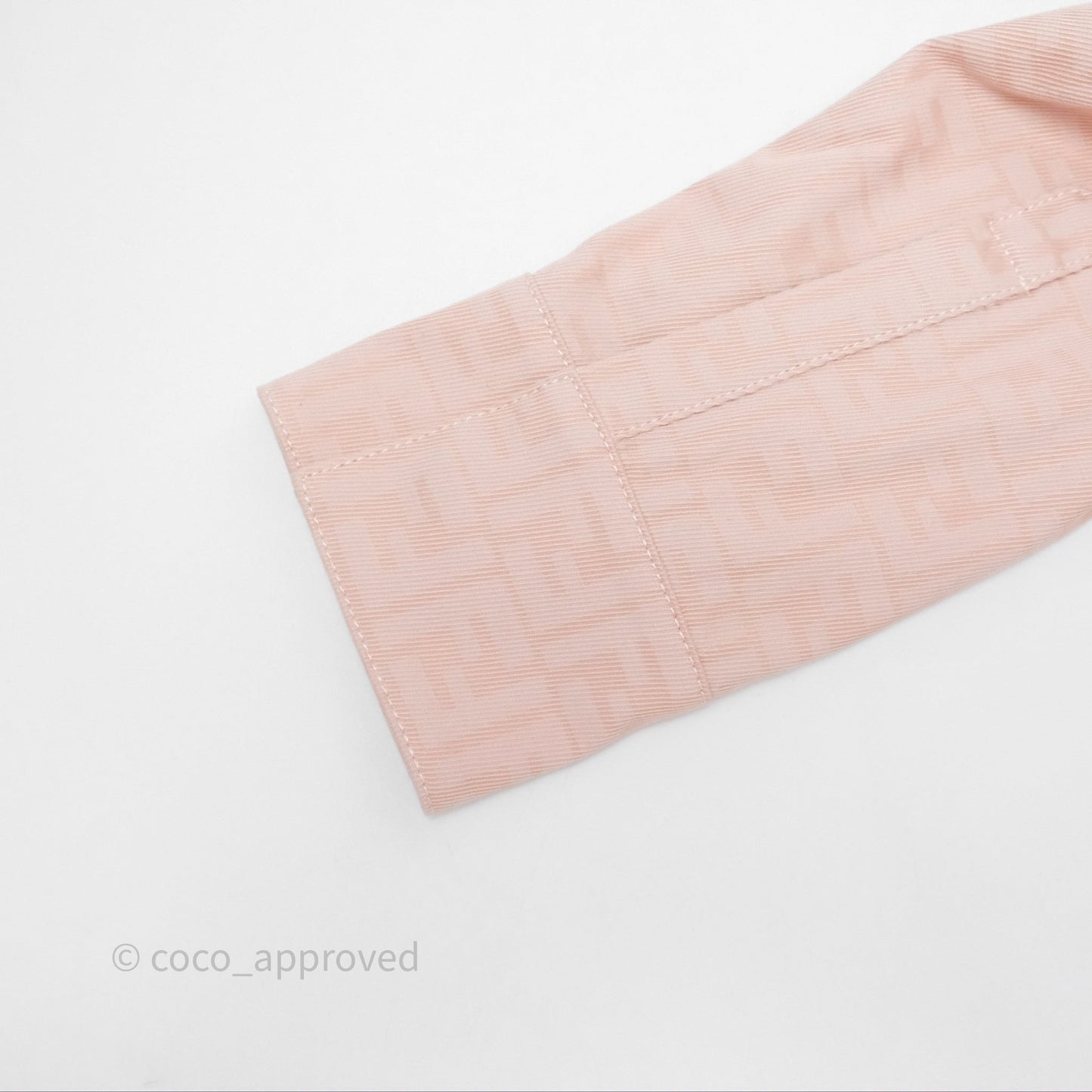 Fendi Denim FF Belted Jacket Pink