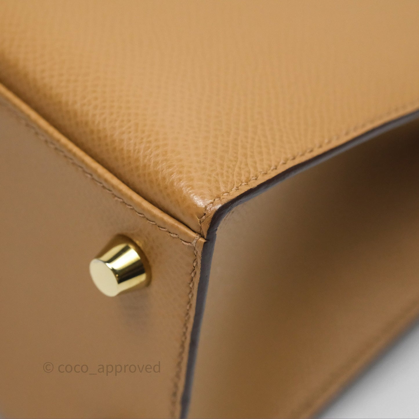 Hermès Sellier Kelly 25 Chai 0M Epsom Gold Hardware