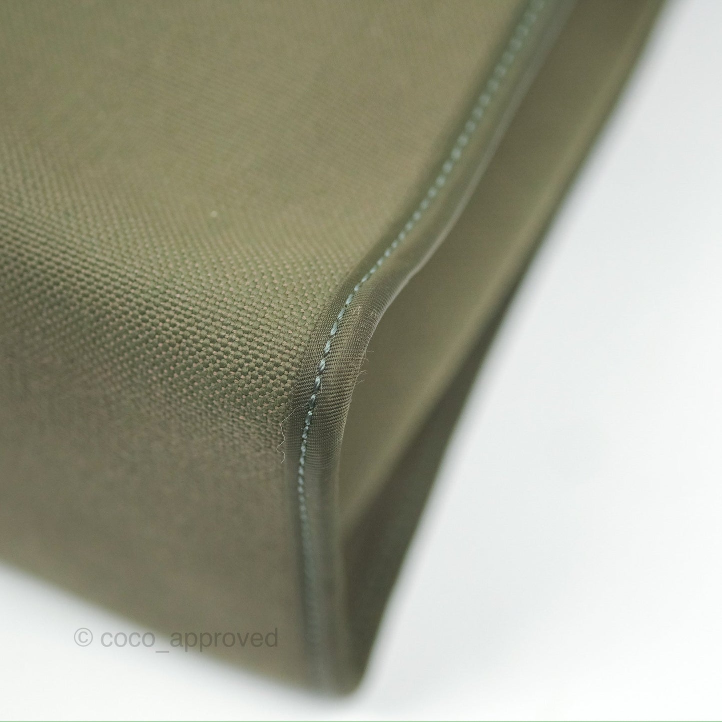 Hermès Herbag Zip 31 Khaki Canvas Palladium Hardware