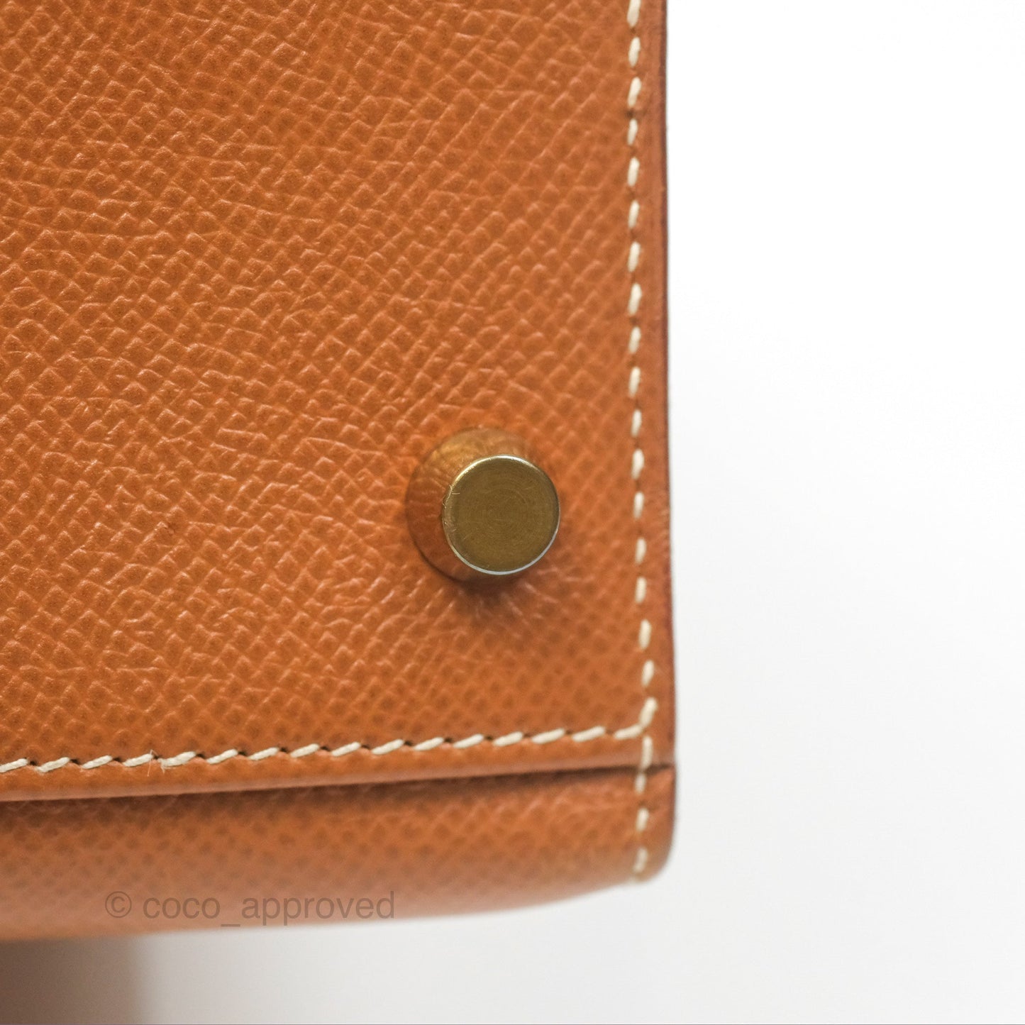Hermès Kelly 32 Sellier Gold Epsom Gold Hardware