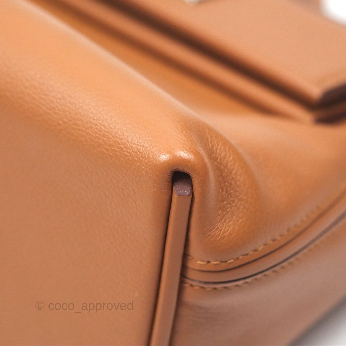 Hermès 24/24 21 Mini Gold 37 Evercolor/ Swift Palladium Hardware