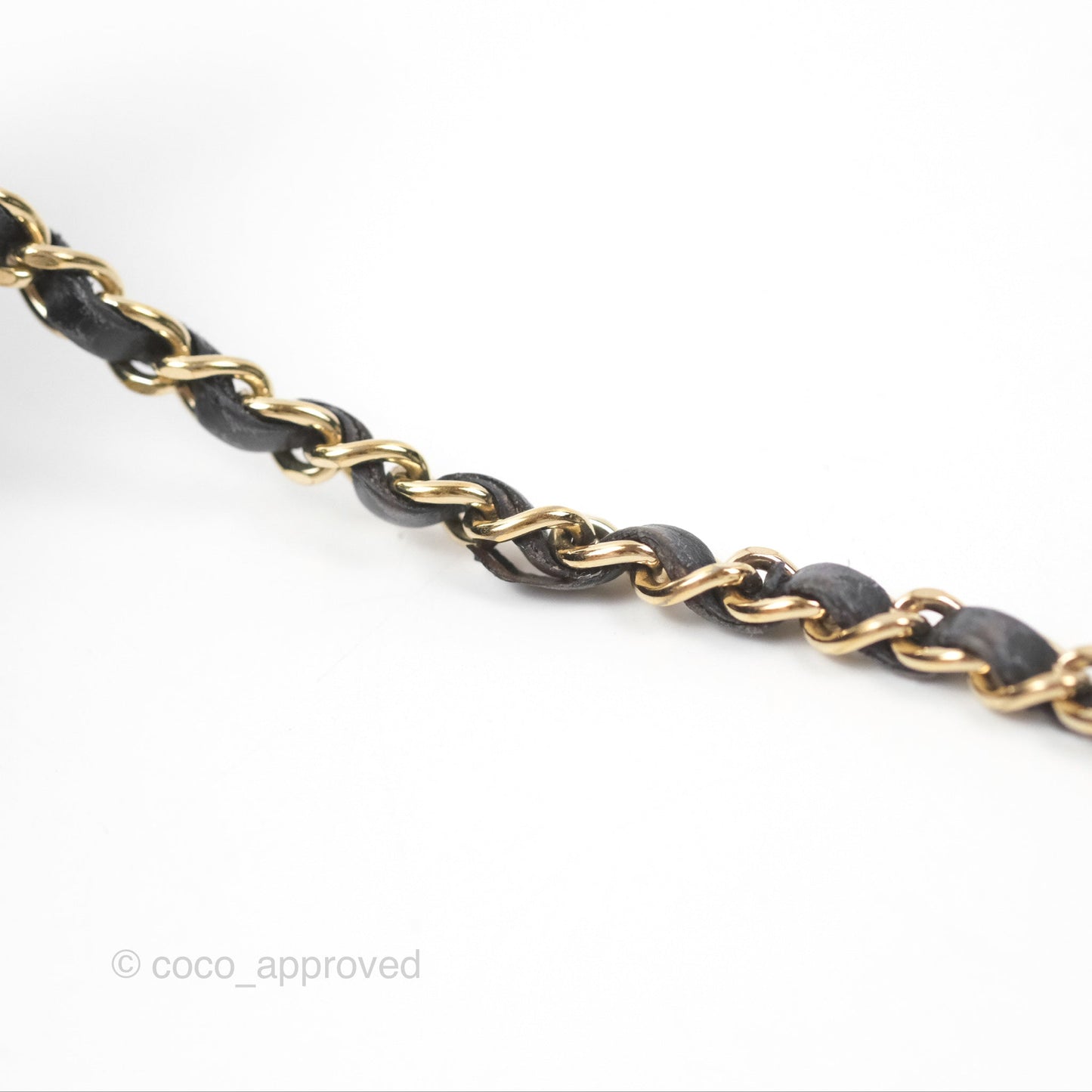 Chanel Golden Class Wallet On Chain WOC Black Patent Gold Hardware
