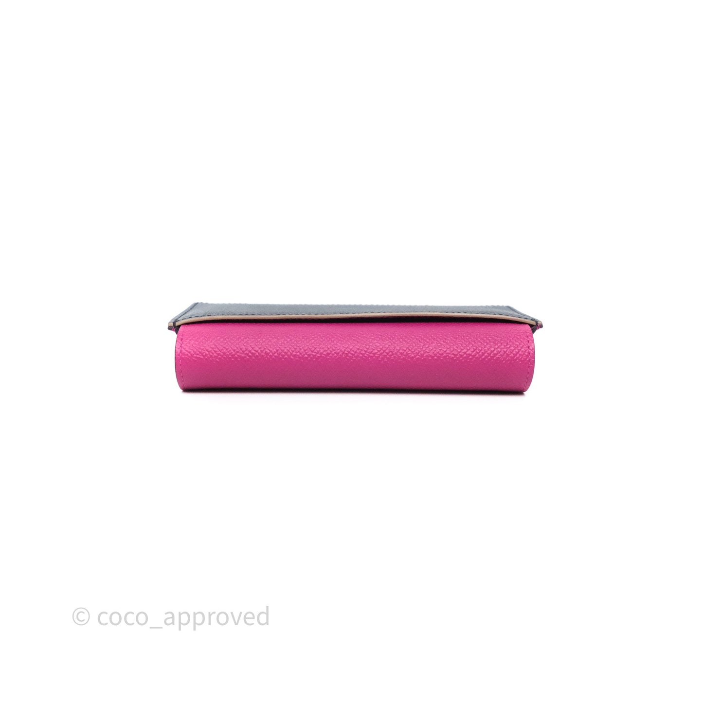 Hermès Passant Compact Wallet Epsom Purple