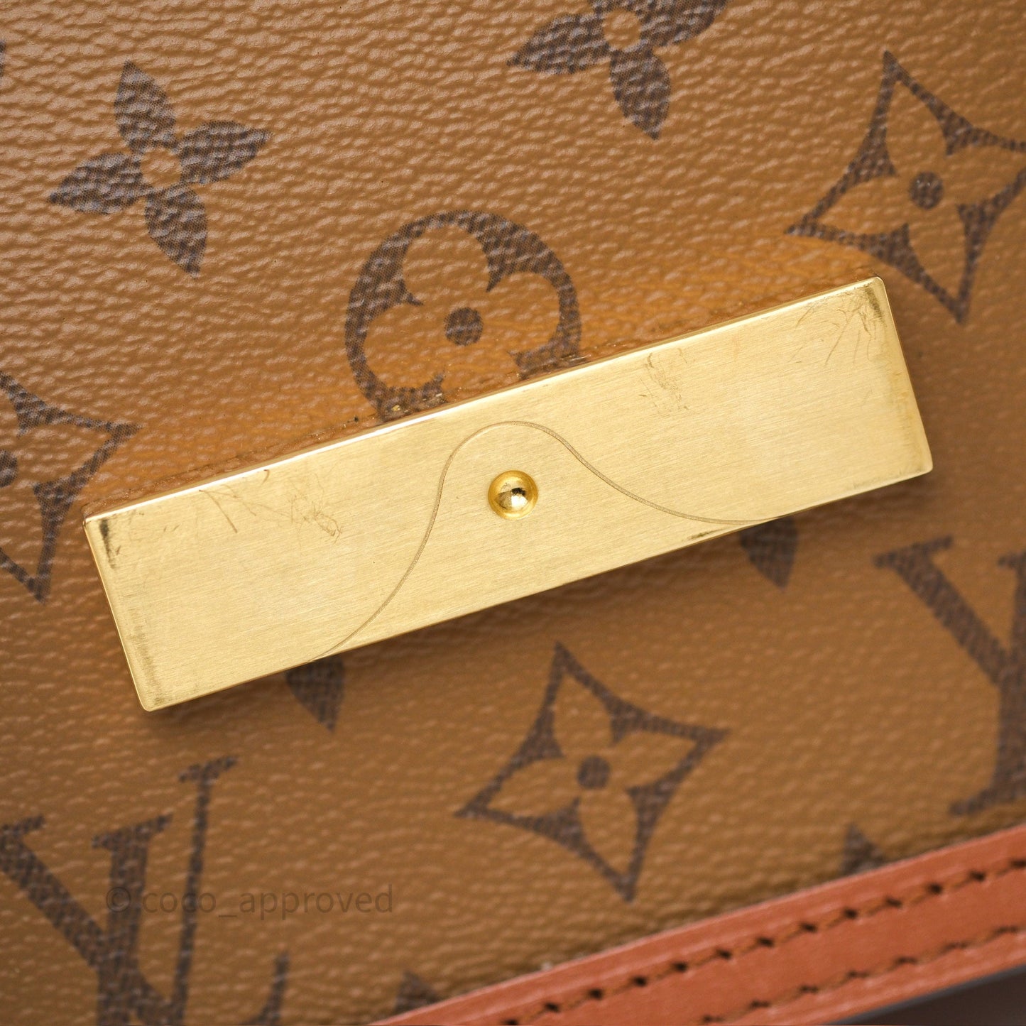 Louis Vuitton Mini Dauphine Monogram Tan Calfskin