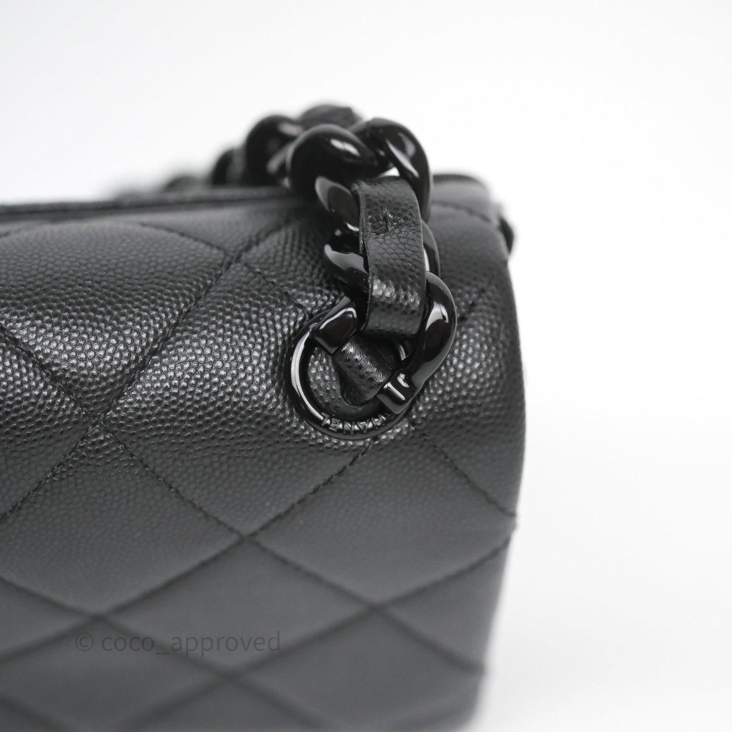 Chanel Quilted My Everything Medium Flap Bag So Black Caviar Incognito Hardware