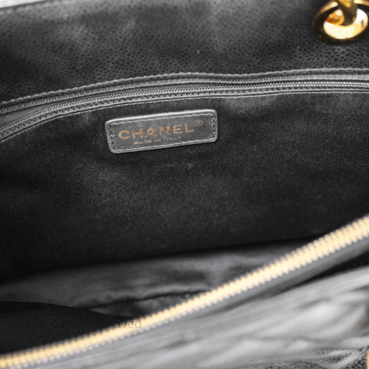 Chanel GST Black Caviar Gold Hardware
