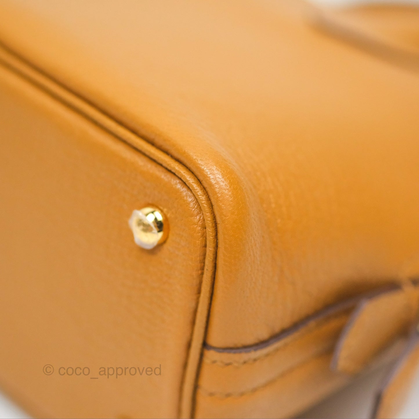 Hermès Bolide Mini 1923 Caramel Chevre Mysore Strap Ficelle/Black Gold Hardware