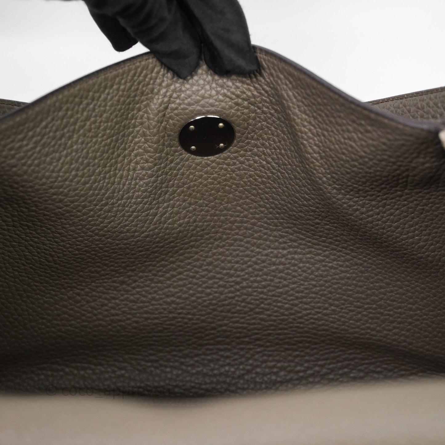 Hermès Lindy 30 Etain 8F Clemence Palladium Hardware