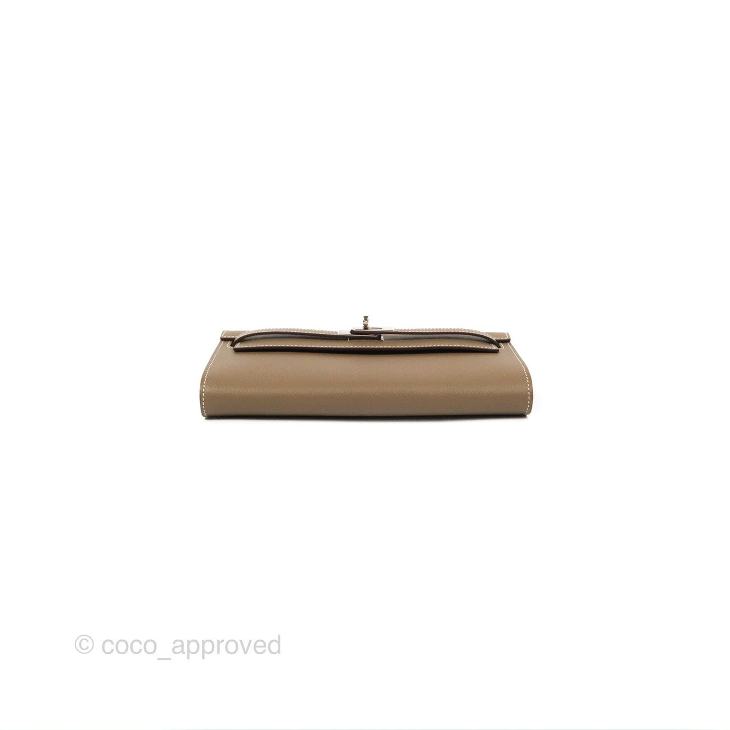 Hermès Kelly To Go Wallet Etoupe Epsom Palladium Hardware