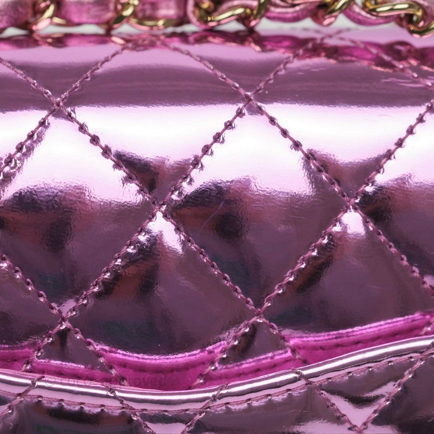 Chanel Hollywood Boulevard Flap with Star Coin Purse Lilac Pink Metallic Mirror Calfskin 24C