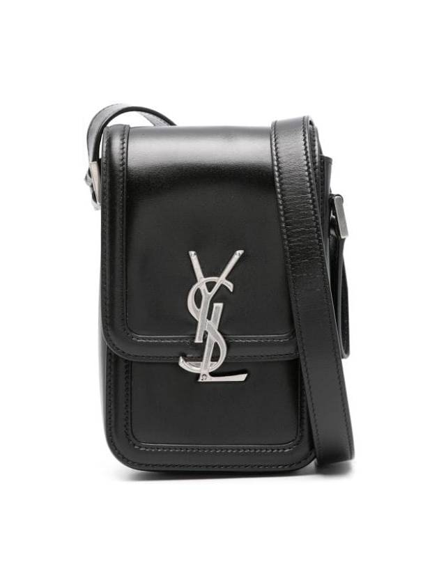 Luxury Saint Laurent Smooth Leather Solferino Mini Bag Black