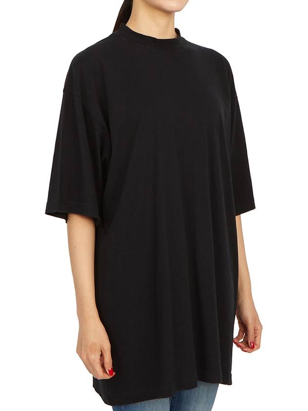 Luxury Balenciaga WoMen's Cotton Short Sleeve T-Shirt Black