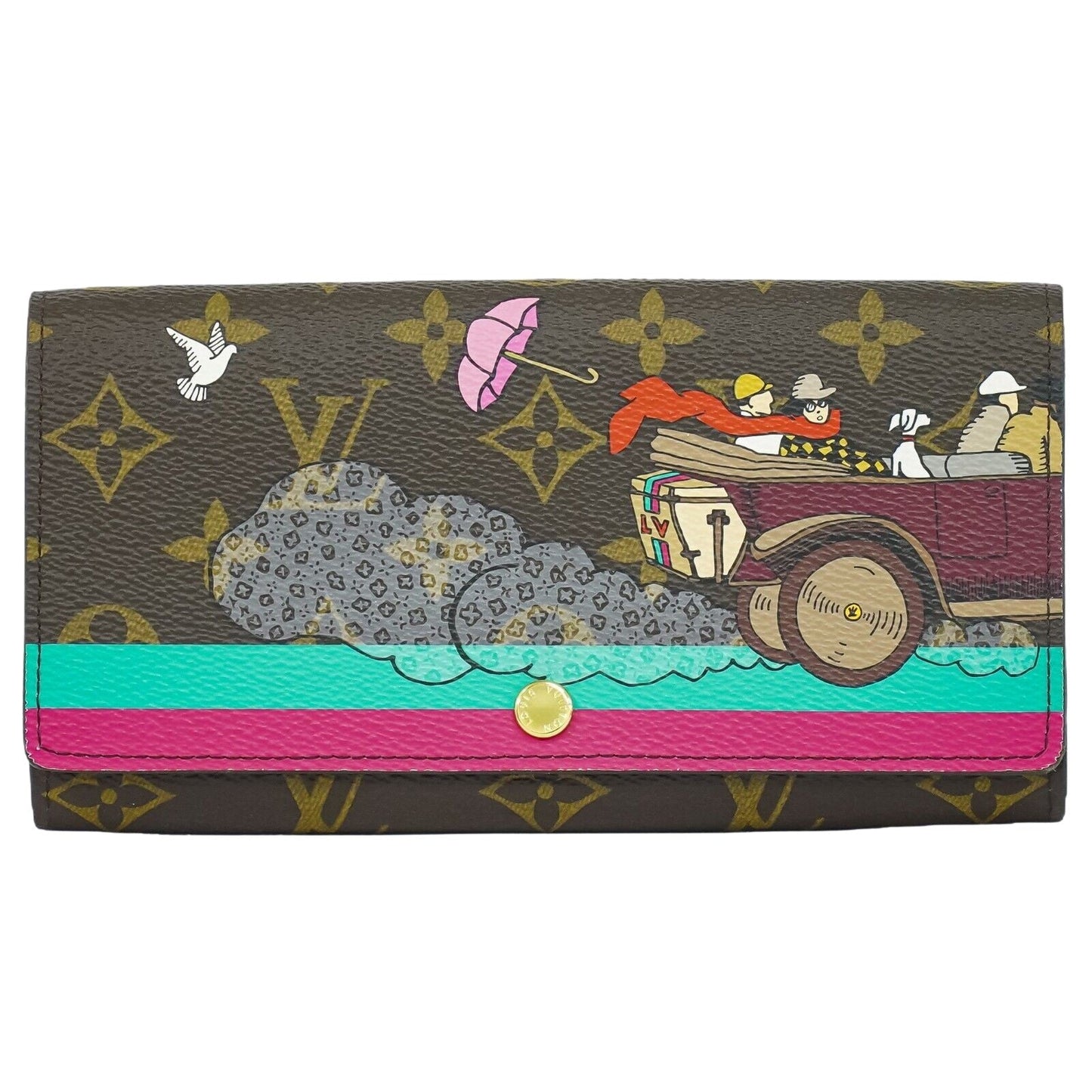 Louis Vuitton Sarah  Canvas Wallet  ()