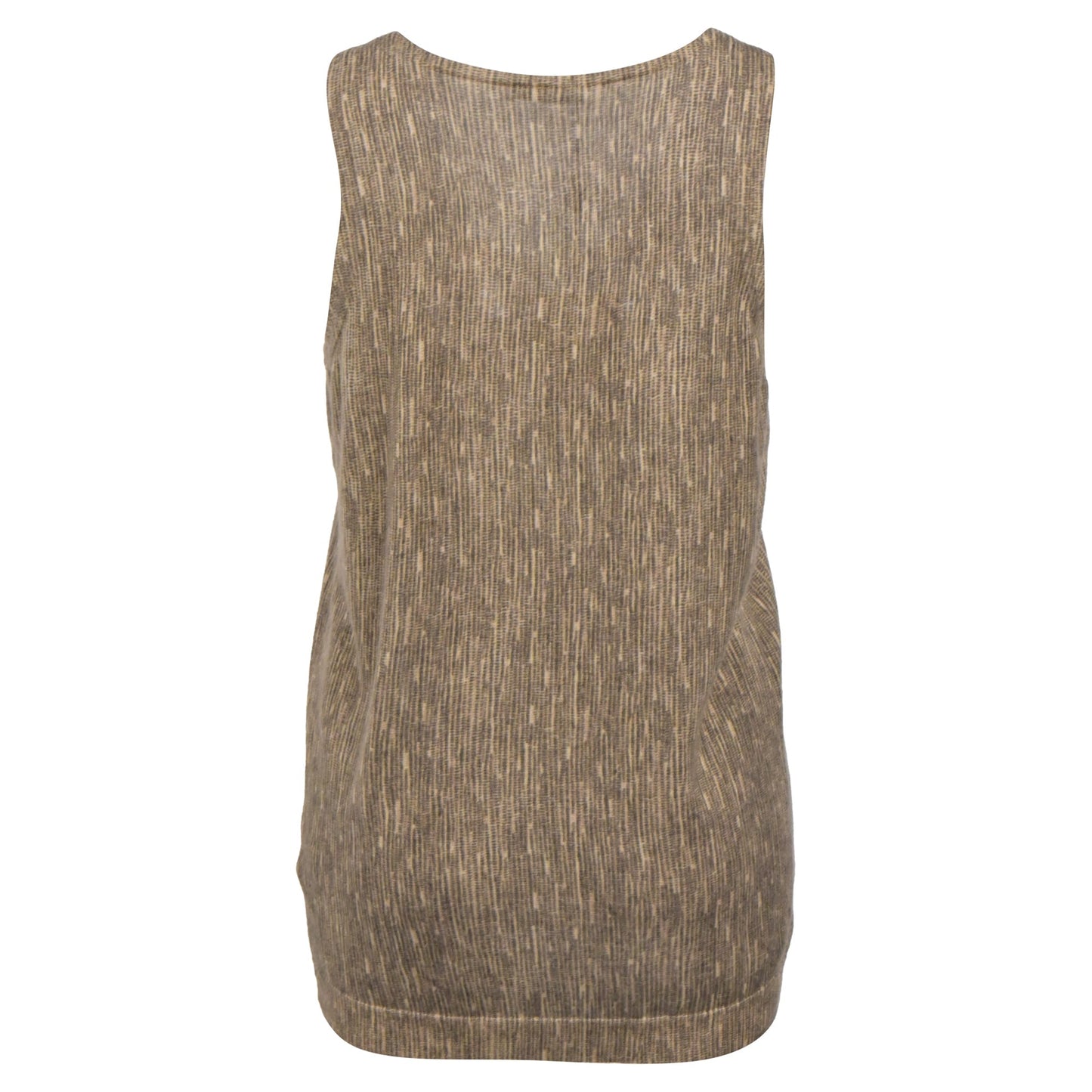 Luxury Bottega Veneta Stripe Print Vest in Brown Cashmere